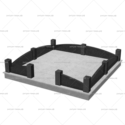 Цоколь на могилу № 14