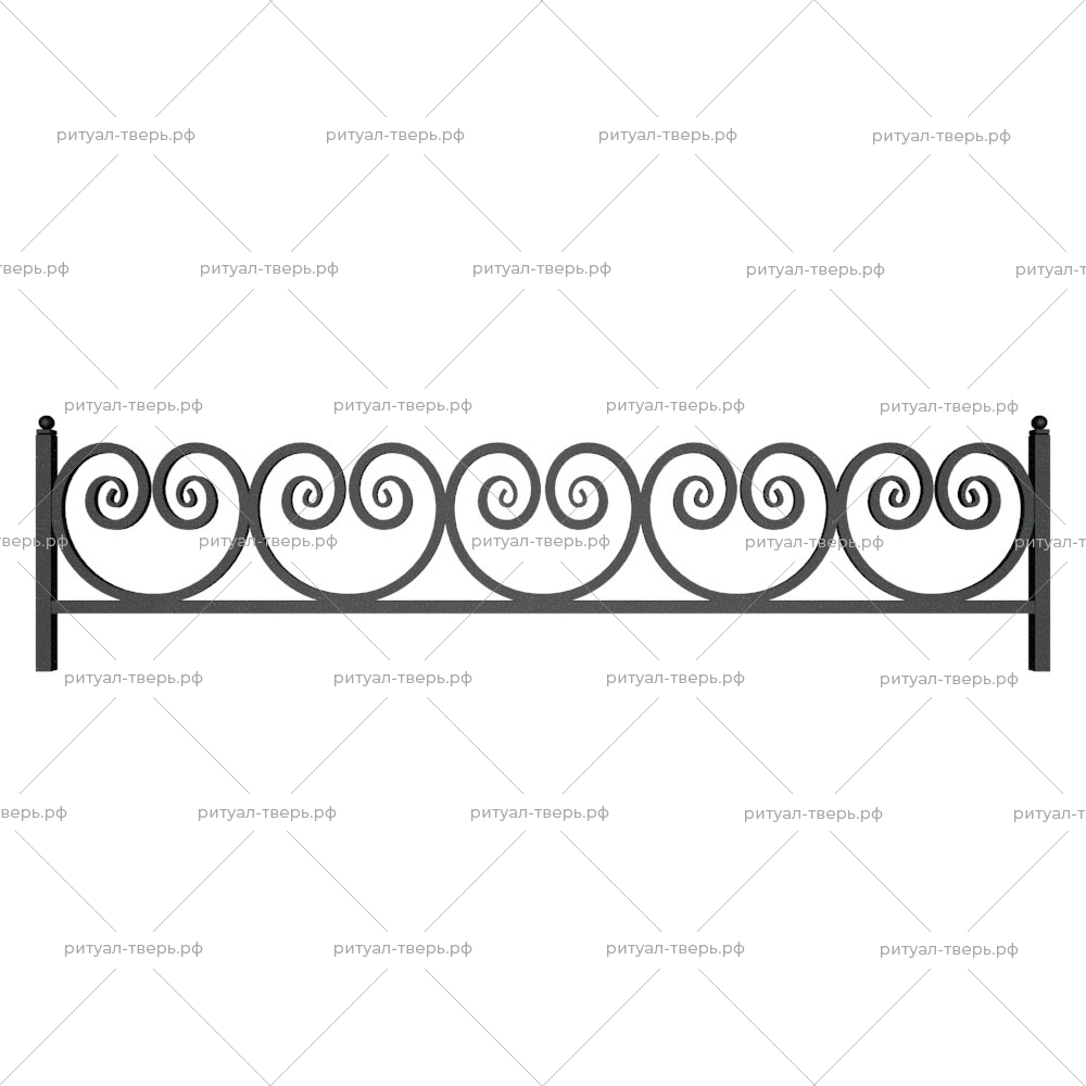 Ограда металлическая № 28