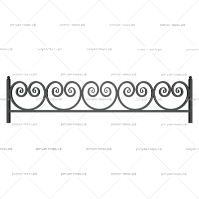 Ограда металлическая № 28