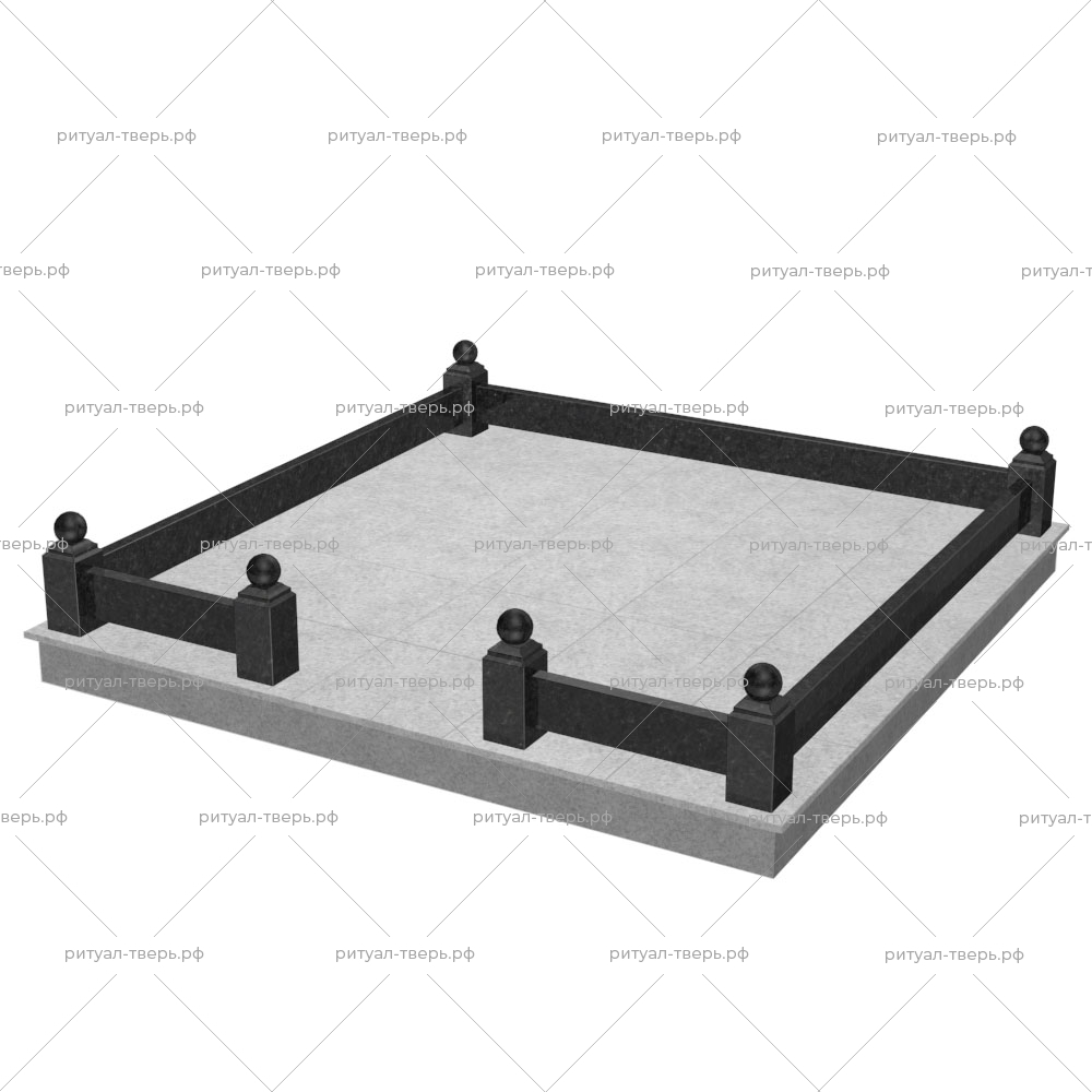 Цоколь на могилу № 2