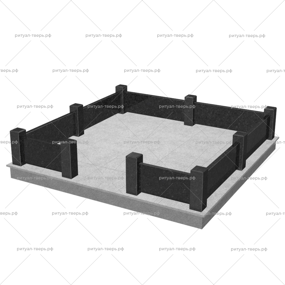 Цоколь на могилу № 8