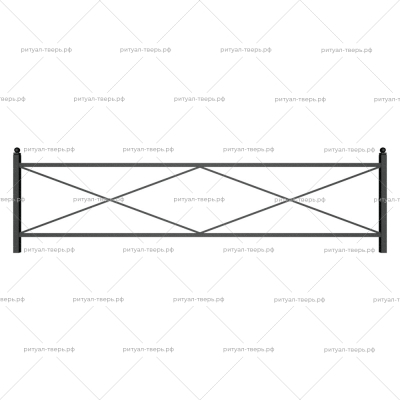 Ограда металлическая № 6