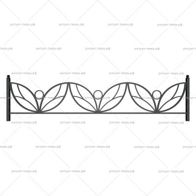 Ограда металлическая № 19