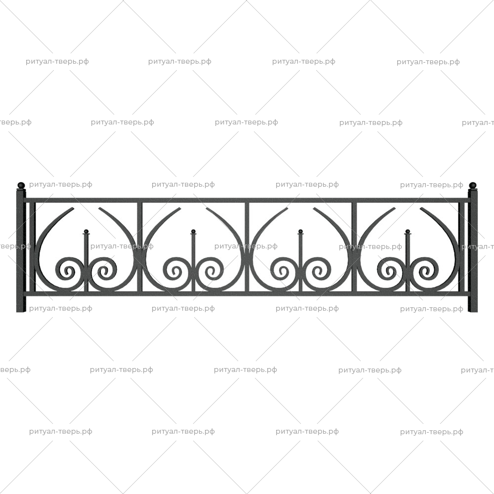 Ограда металлическая № 32