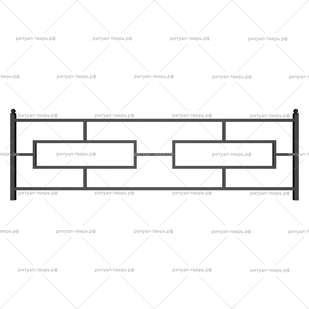 Ограда металлическая № 2