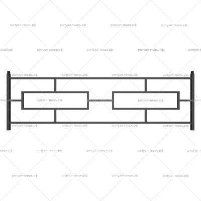 Ограда металлическая № 2