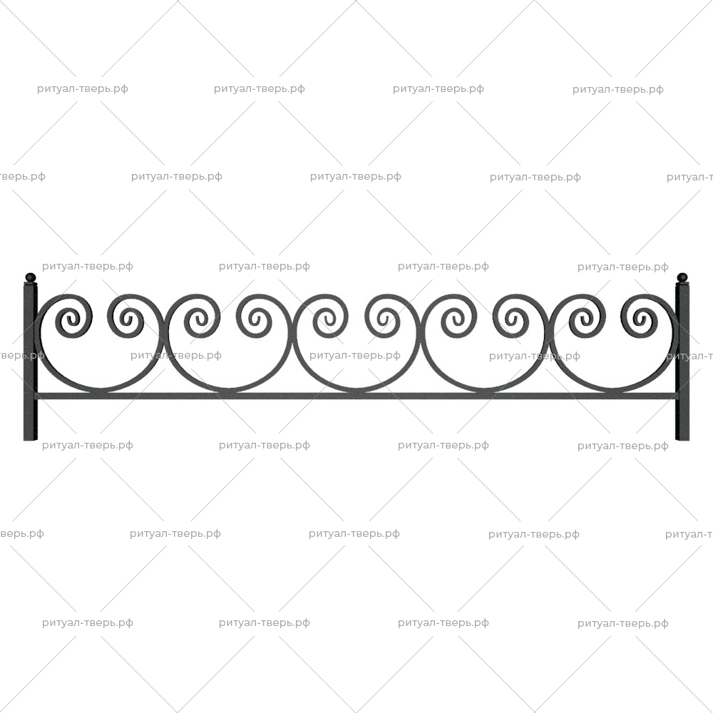 Ограда металлическая № 26