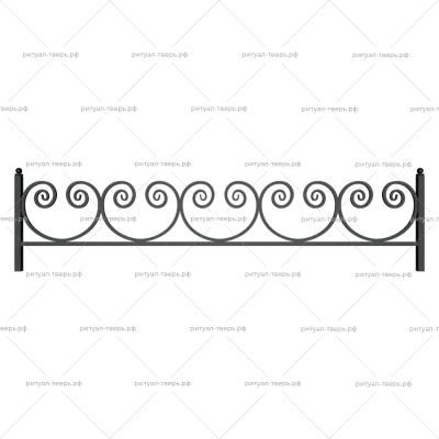 Ограда металлическая № 26