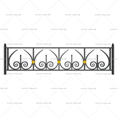 Ограда металлическая № 31