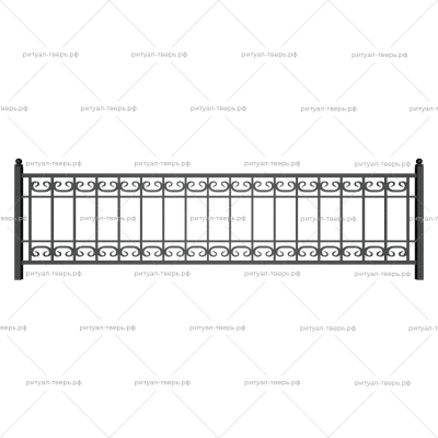 Ограда металлическая № 18