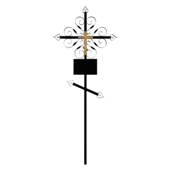 Крест металлический № 10