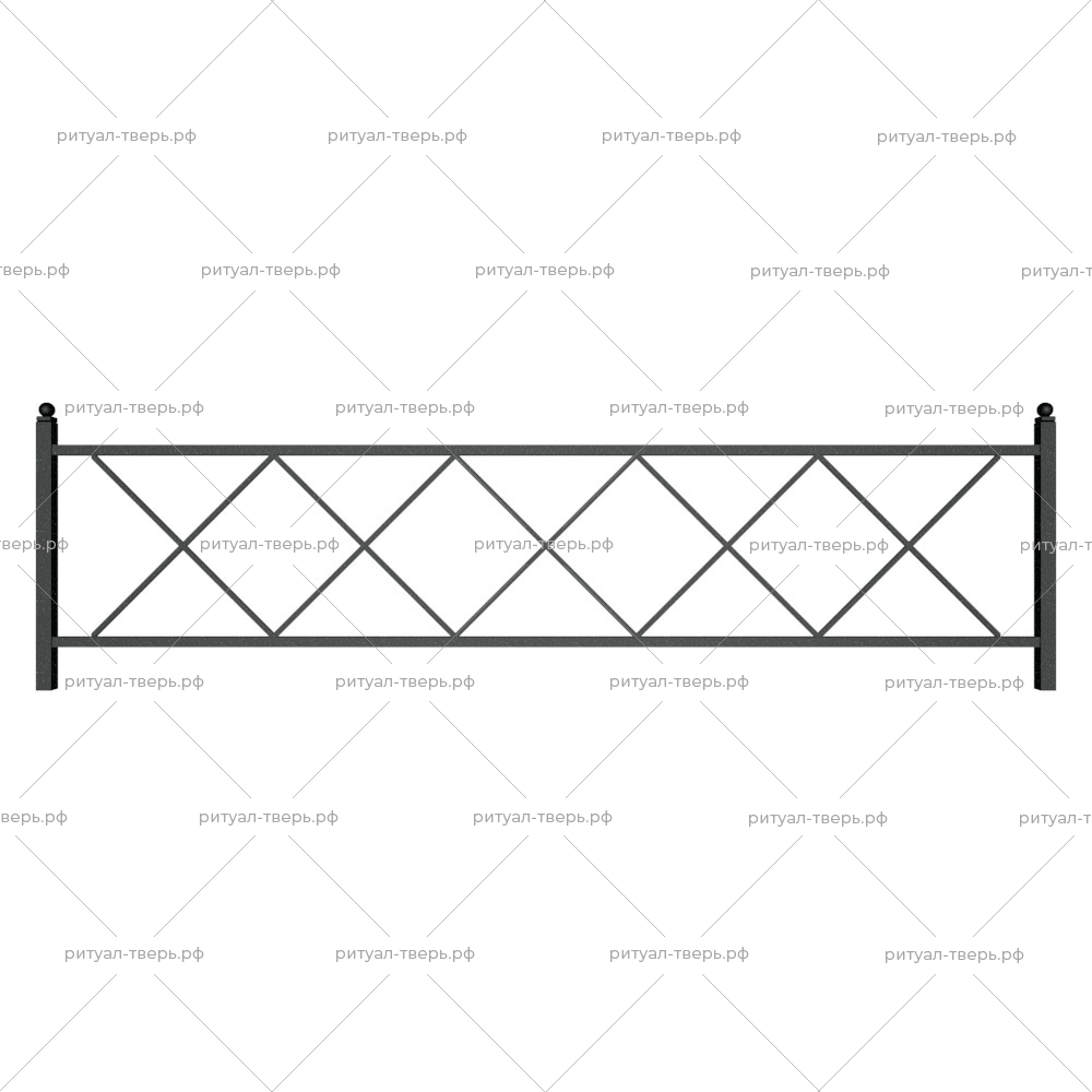 Ограда металлическая № 9