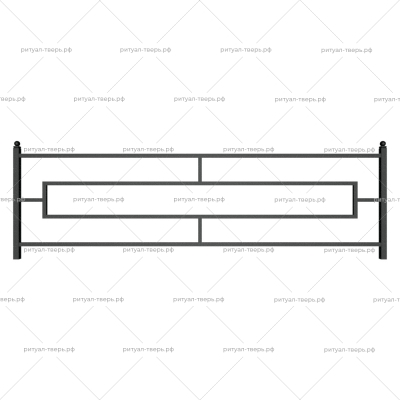 Ограда металлическая № 3