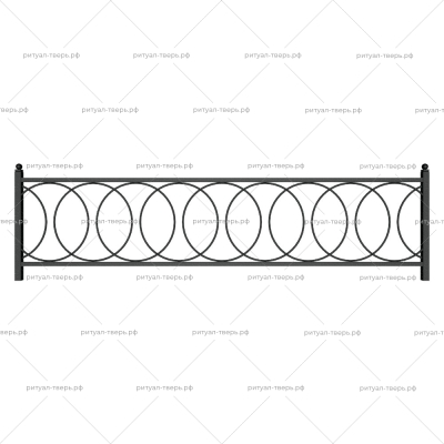 Ограда металлическая № 36