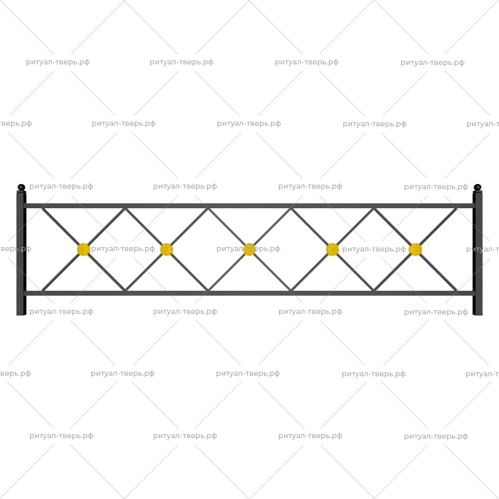 Ограда металлическая № 8