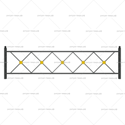 Ограда металлическая № 8