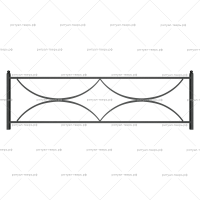 Ограда металлическая № 13