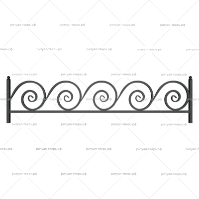 Ограда металлическая № 30