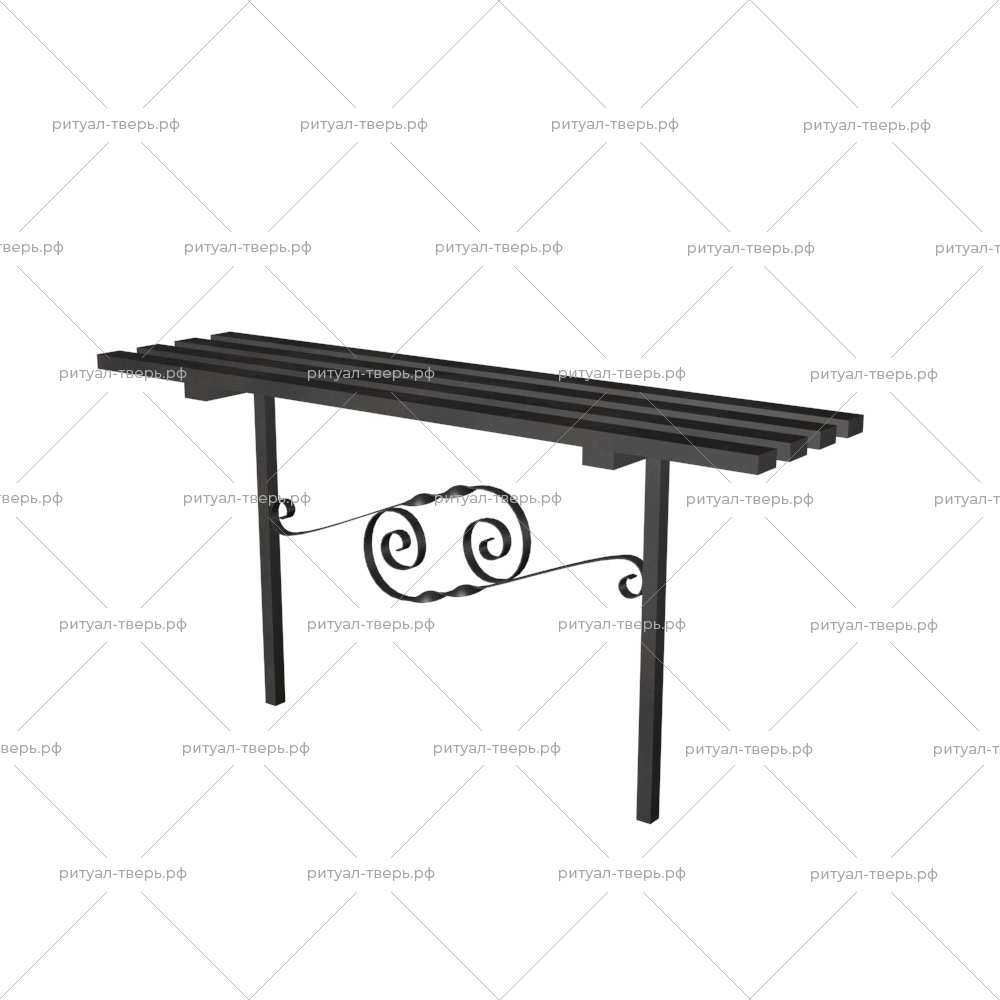 Лавочка металлическая № 8