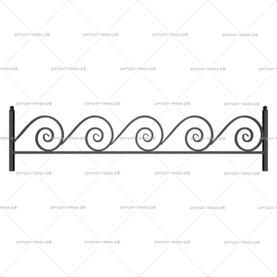 Ограда металлическая № 29