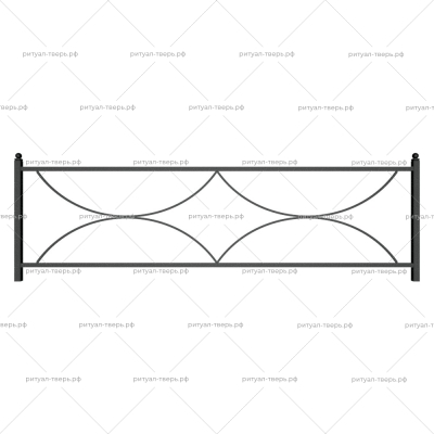 Ограда металлическая № 12
