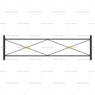 Ограда металлическая № 5