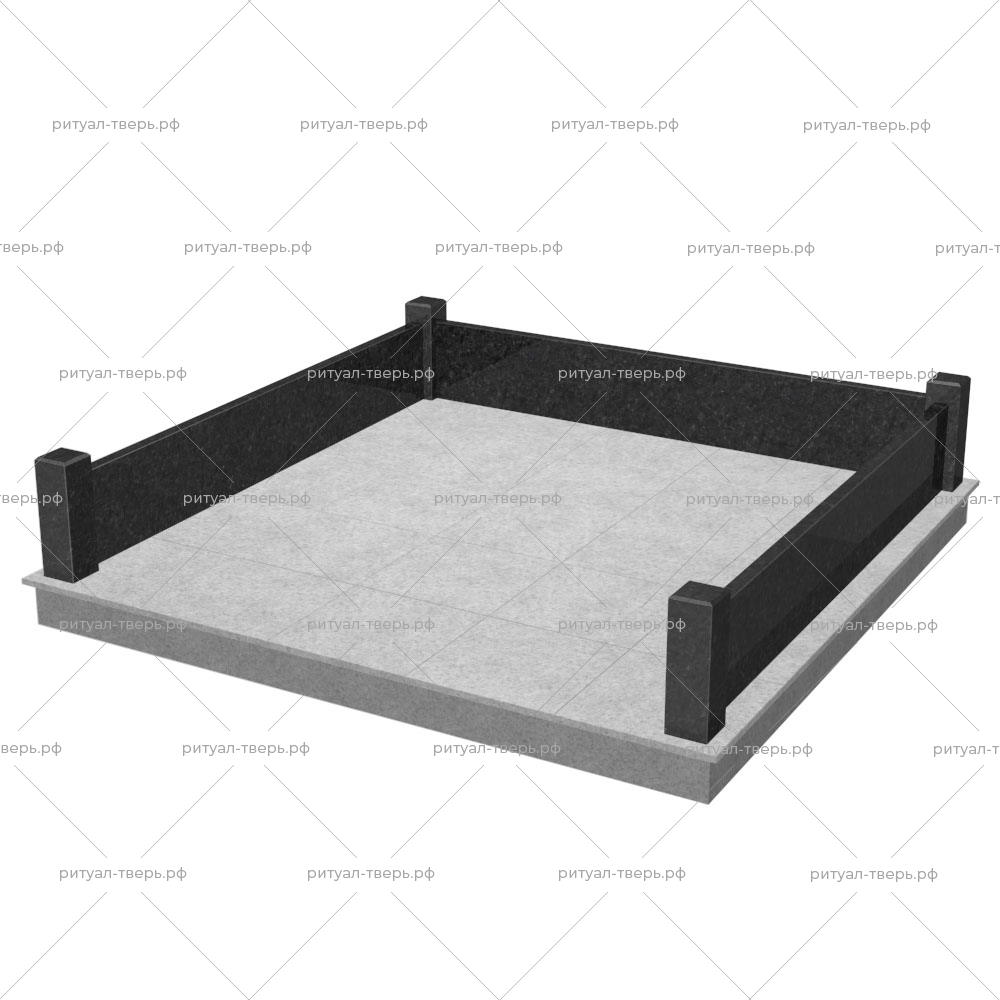 Цоколь на могилу № 10