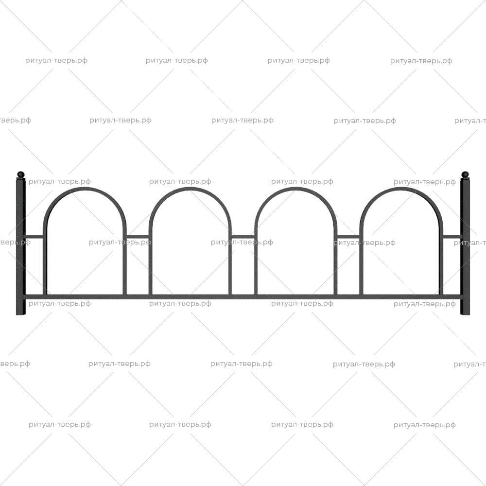 Ограда металлическая № 20