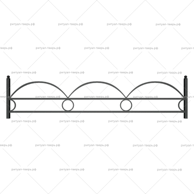 Ограда металлическая № 14