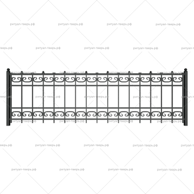 Ограда металлическая № 34