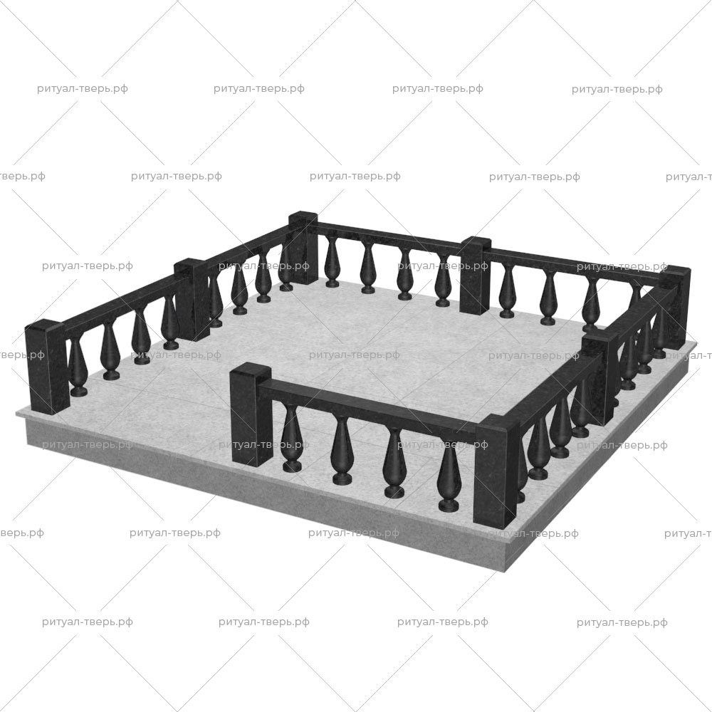 Цоколь на могилу № 1