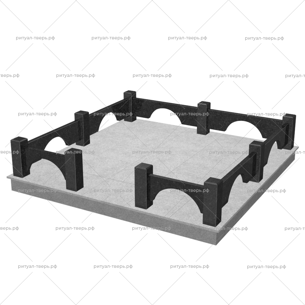 Цоколь на могилу № 9