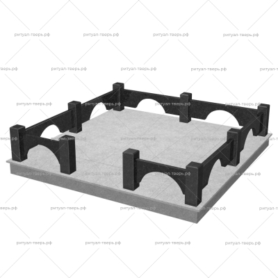 Цоколь на могилу № 9