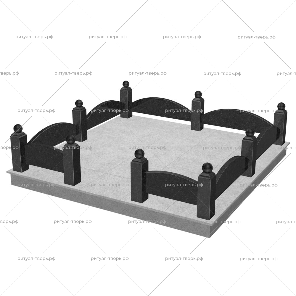 Цоколь на могилу № 11