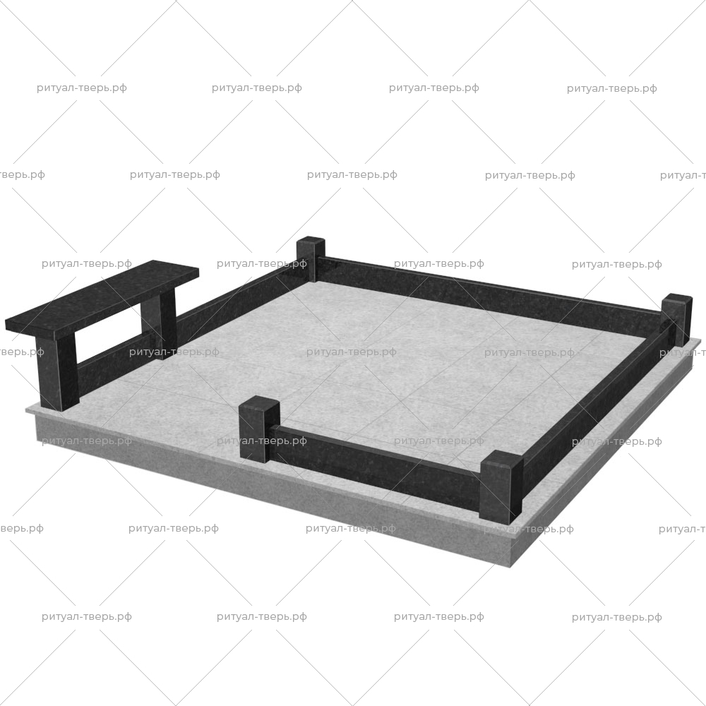 Цоколь на могилу № 15