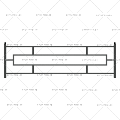 Ограда металлическая № 4
